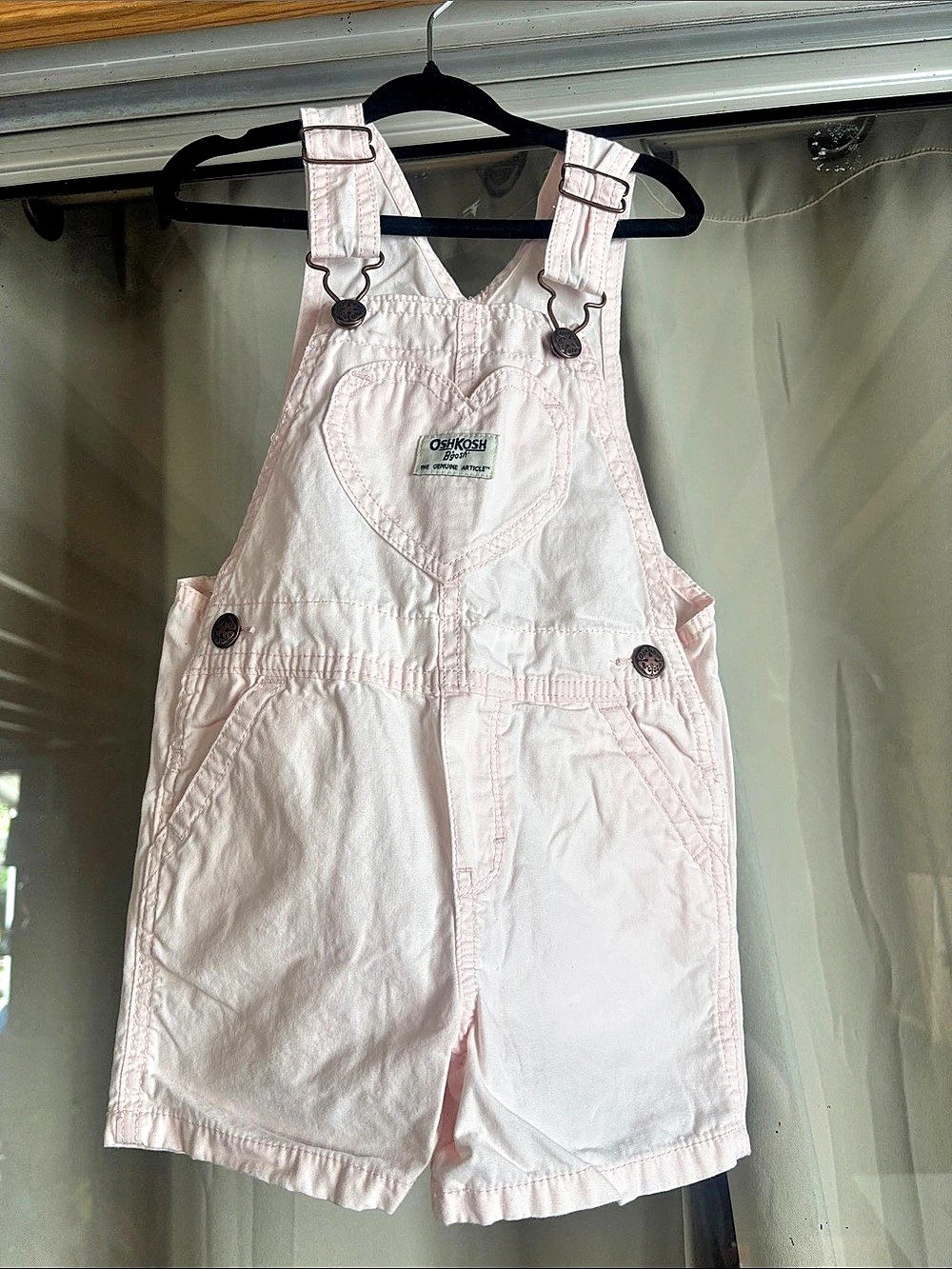 OshKosh B'gosh Girls 3T Pink Short Overalls